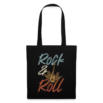 Retro Rock and Roll Musician Guitarist - Tote Bag - black - Front