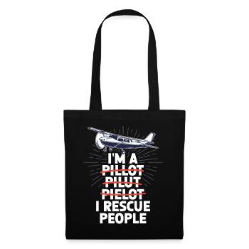 Erreur de pilote pour un pilote de recherche et de sauvetage - Sac en tissu - noir - Devant