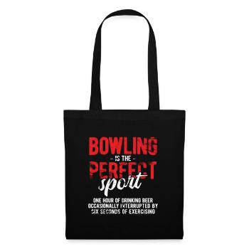 Bowling - Stoffbeutel - Schwarz - Vorne