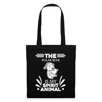 Ours polaire Ours polaire Ours polaire - Sac en tissu - noir - Devant