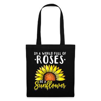 Jardin Tournesols Femmes Jardinage Fleurs - Sac en tissu - noir - Devant