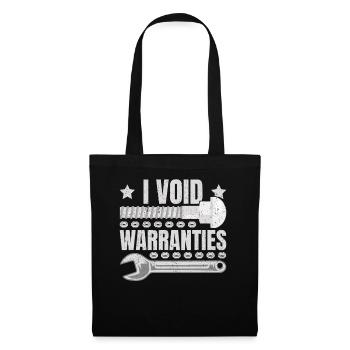 I Void Warranties Kfz Mechaniker LKW Mechatroniker - Stoffbeutel - Schwarz - Vorne
