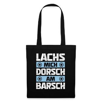Lachs Mich Dorsch Am Barsch - Stoffbeutel - Schwarz - Vorne