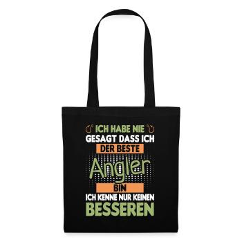 Beste Angler Kenne Keinen Besseren Angelsport - Stoffbeutel - Schwarz - Vorne