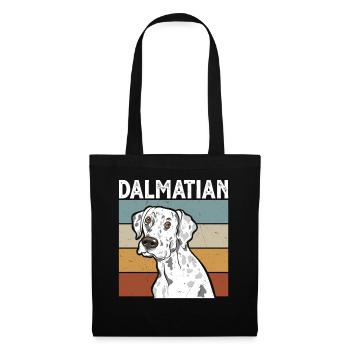 Retro Dalmatian Dog - Tote Bag - black - Front