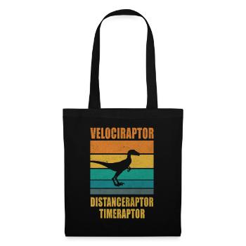 Velociraptor Distanceraptor Timeraptor Dinosaur - Tote Bag - black - Front