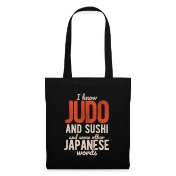 Japanischer Kampfsport Judo - Stoffbeutel - Schwarz - Vorne