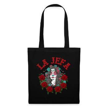 La Jefa - die Chefin - the Boss - Stoffbeutel - Schwarz - Vorne
