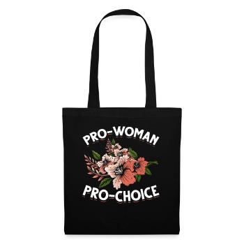 Pro-Choice Women's Rights Empowered Flowers - Tote Bag - black - Front
