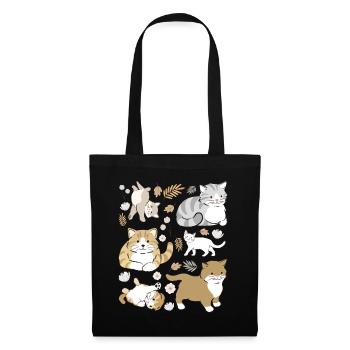 Chatons espiègles mignons - Sac en tissu - noir - Devant