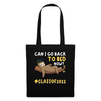 Graduation Sloth Men Women Graduated 2022 - Tote Bag - black - Front