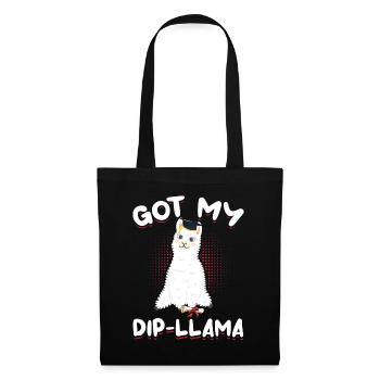 Diplôme Llama Diplômé - Sac en tissu - noir - Devant