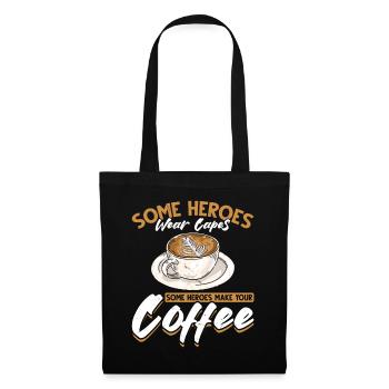 Witziger Barista Humor Kaffee - Stoffbeutel - Schwarz - Vorne