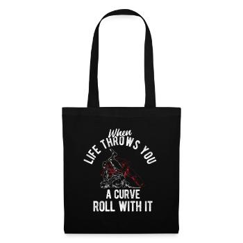 BJJ Jiu Jitsu - Stoffbeutel - Schwarz - Vorne