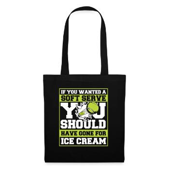 Tennis tennis player - Tote Bag - black - Front