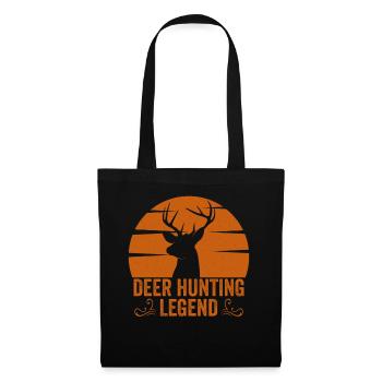 Deer Hunting Legend Red Hunting Deer Antlers - Tote Bag - black - Front