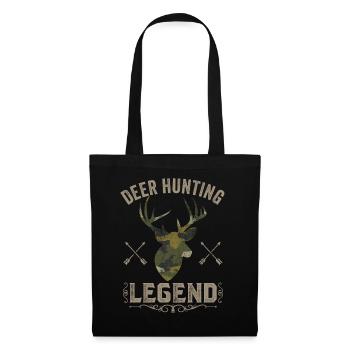 Deer Hunting Legend Red Hunting Deer Antlers - Tote Bag - black - Front