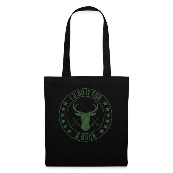 Chasse aux bois de cerf Chasse Saison de chasse - Sac en tissu - noir - Devant