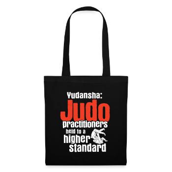 Japanischer Kampfsport Judo - Stoffbeutel - Schwarz - Vorne