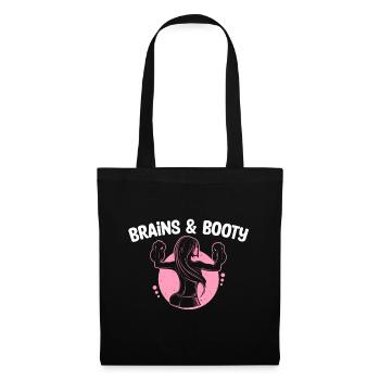 Kettlebell Women's Dumbbell Workout Brains & Booty - Tote Bag - black - Front
