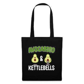 Kettlebell Cardio Avocardio & Kettlebells Vegan - Tote Bag - black - Front