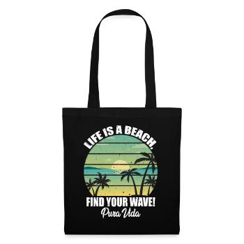 Life Beach Trouvez votre Wellte Pura Vida Latin - Sac en tissu - noir - Devant