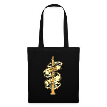 Clarinet Clarinetist Instrument Music - Tote Bag - black - Front