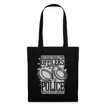 Correctional officer Guard Law enforcement officer - Tote Bag - black - Front