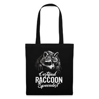 Raccoon - Tote Bag - black - Front