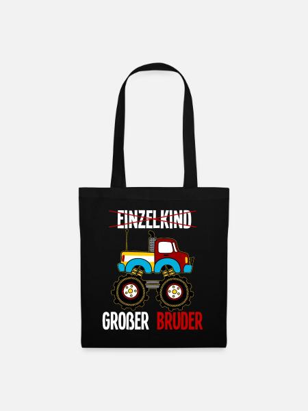 Monstertruck Großer Bruder - Stoffbeutel - Schwarz