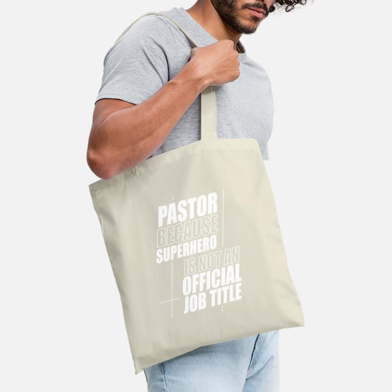 Pasteur Pasteur Prédicateur Église Chrétienne Sac en tissu