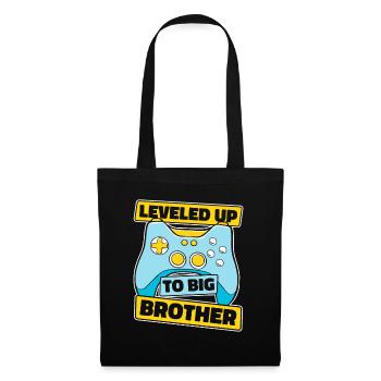 Frère Grand frère Famille - Sac en tissu - noir - Devant