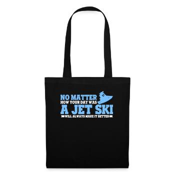 Jet Ski Snowmobile Motorboat Water Sports Enthusiast - Tote Bag - black - Front