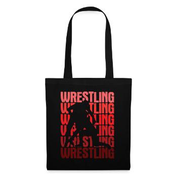 Grappling Martial Arts Wrestling - Stoffbeutel - Schwarz - Vorne