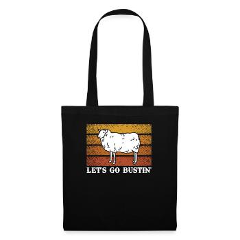 Let's Go Butin' Mutton Vintage Sheep Gift - Tote Bag - black - Front