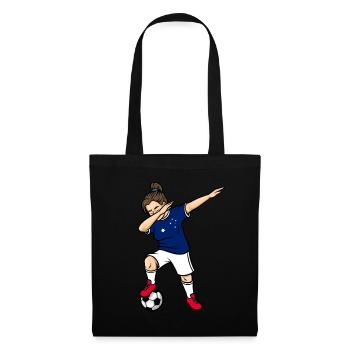 Dabbing Soccer Player Girls Australia Soccer - Tote Bag - black - Front