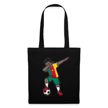 Dabbing Football Player Boys Cameroon Football - Tote Bag - black - Front