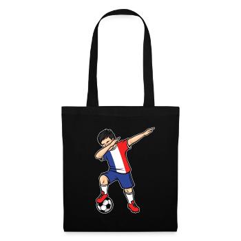 Dabbing Joueur de football Garçon France Football - Sac en tissu - noir - Devant