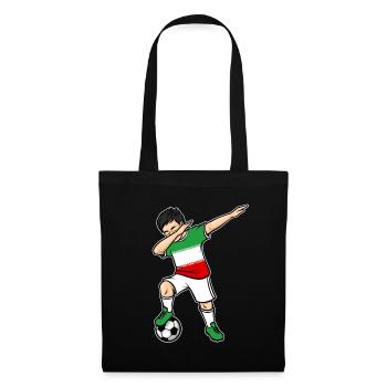 Dabbing Football Player Young Iran Football - Tote Bag - black - Front