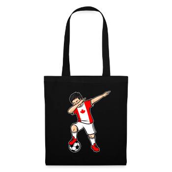 Dabbing Soccer Player Boy Canada Soccer - Sac en tissu - noir - Devant