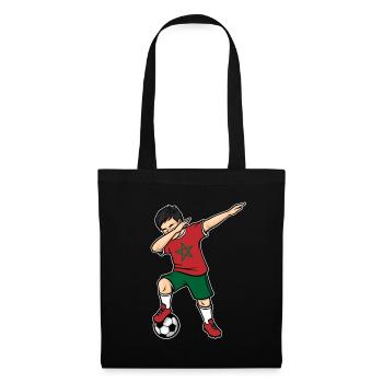 Dabbing Joueur de football garçon Maroc Football - Sac en tissu - noir - Devant