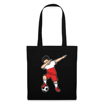 Dabbing Football Player Young Poland Football - Tote Bag - black - Front