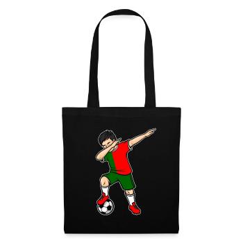 Dabbing Football Player Young Portugal Football - Tote Bag - black - Front