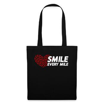 Smile Every Mile - Running Training Marathon Running - Tote Bag - black - Front