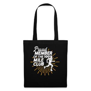 100 Mile Club Ultra Run Trail Running Ultrarunners - Tote Bag - black - Front