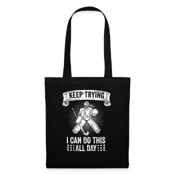 Field Hockey Goalie Hockey Goalie Saying - Tote Bag - black - Front