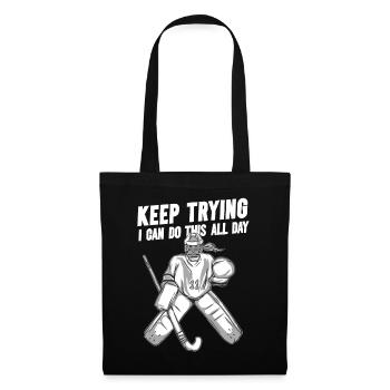 Field Hockey Goalie Hockey Goalie Saying - Tote Bag - black - Front
