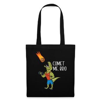 Comet Me Bro Funny T-Rex Dinosaur Pun Gym Workout - Sac en tissu - noir - Devant