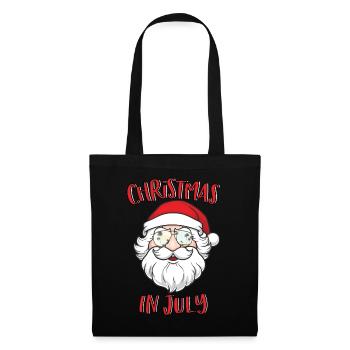 Christmas In July Santa Claus Sunglasses Summer - Tote Bag - black - Front