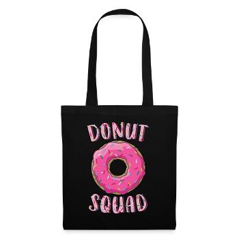 Donut Squad Matching Donut Party Pink Doughnut - Tote Bag - black - Front